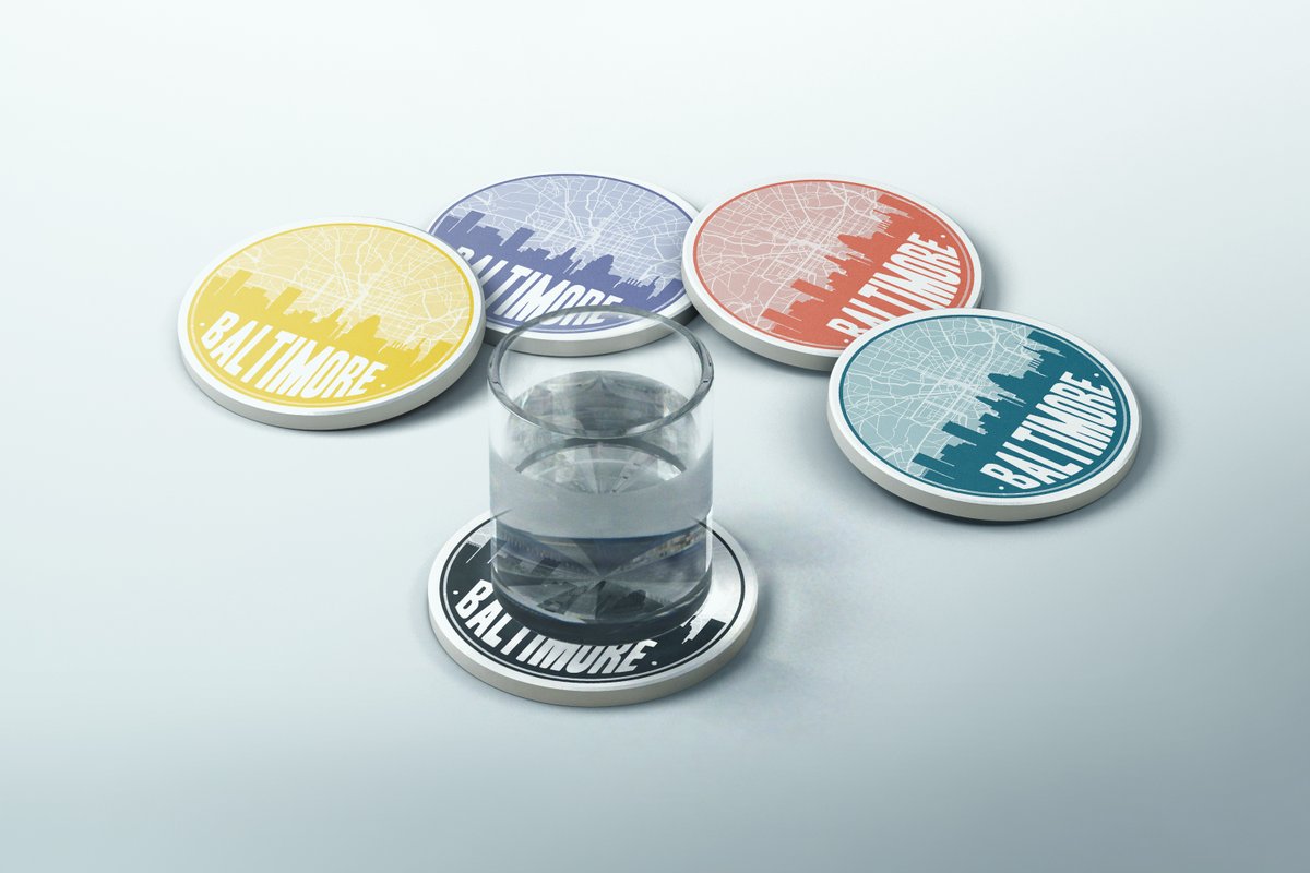 PaperFinchAmy's tweet photo. I'm seriously excited about the new monochrome city map coasters. The detail in this sandstone coasters is amazing! https://t.co/bHbtP2JDEa via @Etsy #Baltimore https://t.co/joRg2s8XNS