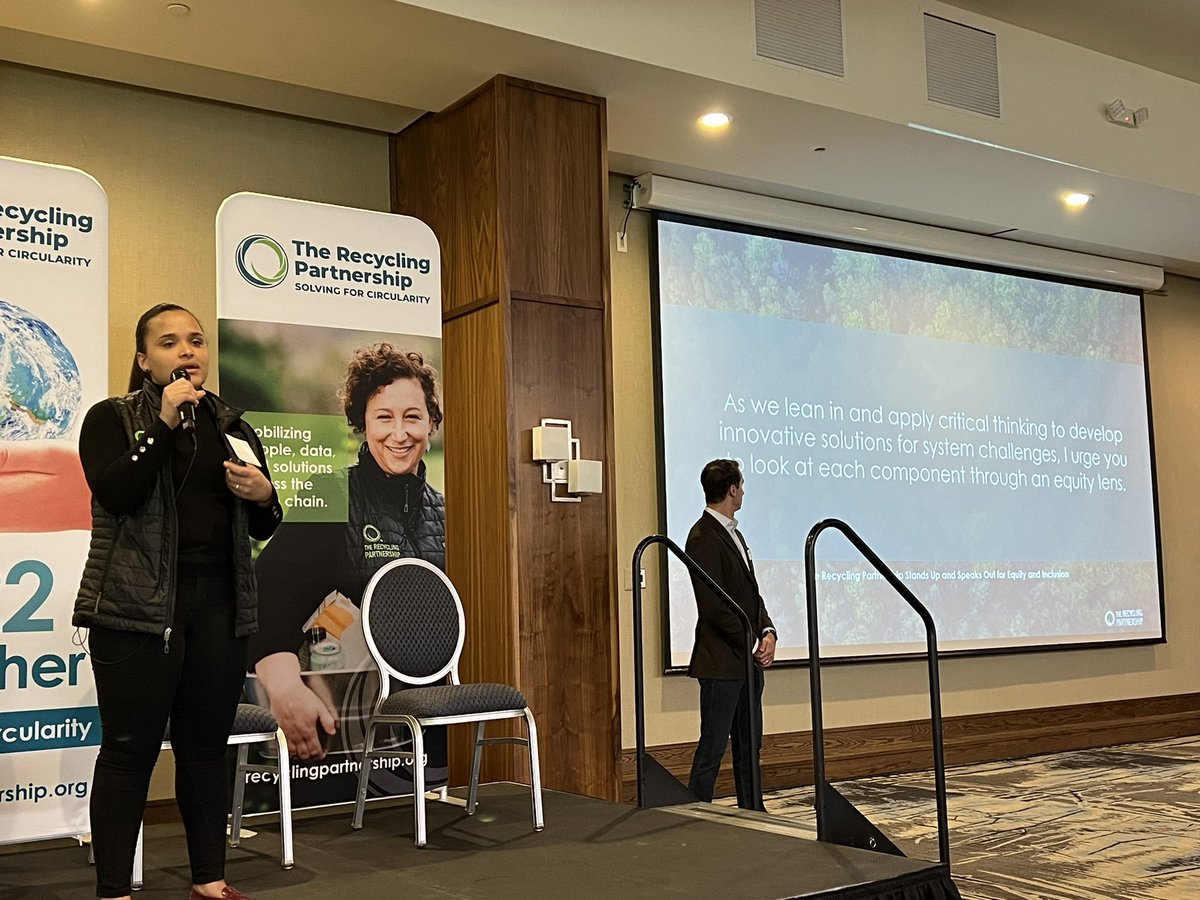 RECYPartnership's tweet photo. “It should not be a privilege to contribute to the world being a better place.” @_JSLevine18 shared exciting updates to @RECYPartnership’s #DiversityandInclusion initiatives, including the newly launched #Recycling Inclusion Fund: https://t.co/UsUu0rmC2s
#22Together #DEI #DEIJ https://t.co/uIQI8lshEP