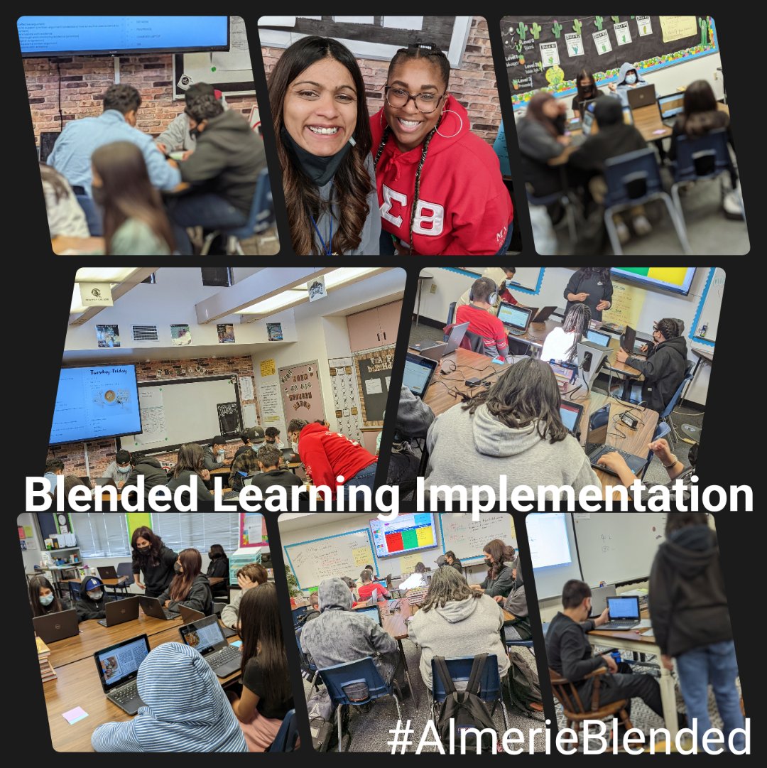 Blended Learning Implementation in full force at <a href="/FUSD_AlmeriaMS/">Almeria Middle</a>!Incredible educators working so hard to ensure students have successful outcomes with technology! Great to see 'Cafe Flex" &amp; Station rotation happening as educators reflect continuously! #Almerieblended #Inspiring