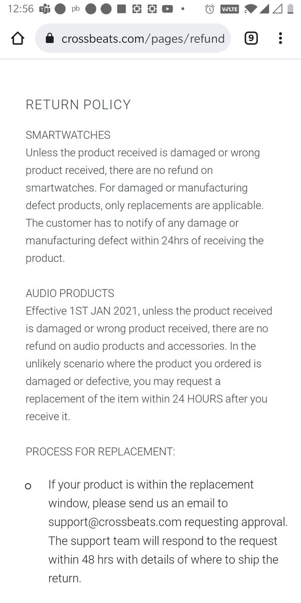 Rajbarathkr's tweet photo. @crossbeatsind And what weird return policy do u have? If we do not revert to you within 24 hours of delivery you will not return or replace products! Maaan, how shrewd u guys are taking customers for a ride. https://t.co/cEVVBNAir3