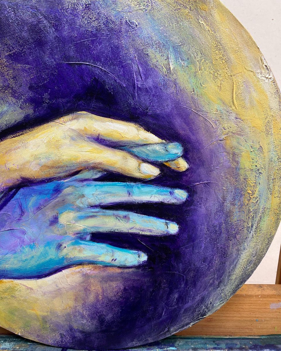 Hoy, trabajando en ‘antes de cogerte de la mano’
____

Técnica mixta sobre lienzo
(30 cm diámetro)

proceso de obra
.
.
.

#art #arte #arts #artist #artwork #painting
#contemporaryart #artsy #artoftheday #surrealism
#realism #artistsoninstagram #abstractart