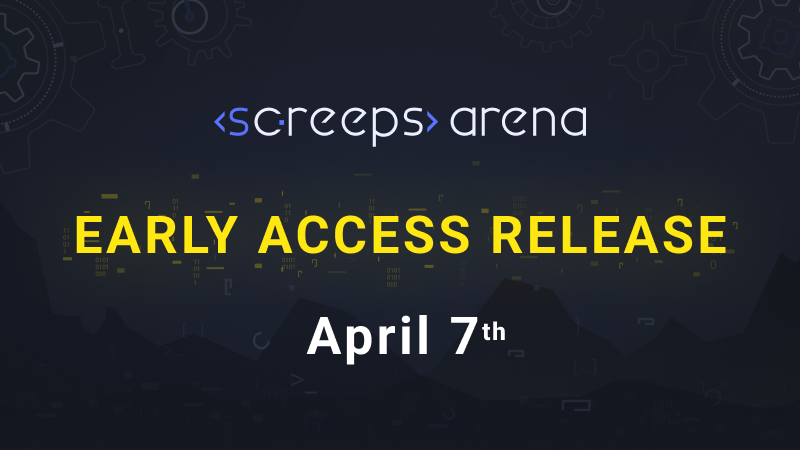 Screeps: Arena releases on April 7, 2022 to Early Access on Steam! store.steampowered.com/news/app/11373…