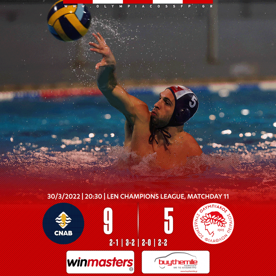 Μπαρτσελονέτα – Ολυμπιακός 9-5