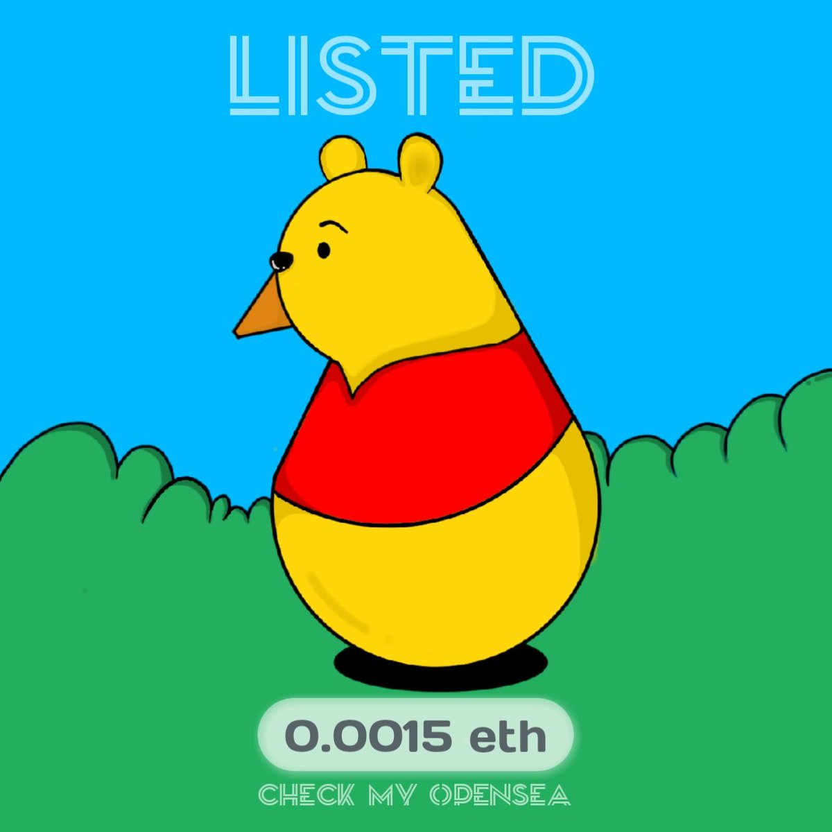 LISTED 🔥🔥

LADZCHICKEN [3522] 0.0015 eth
=========================
#NFTs #NFTCommunity #NFT #polygon #buynft #nftartwork #nftdrop #nftindonesia #nftcollectibles #nftrarible #nftinvestor #nflmemes #NFTCollection
#nftart #nftcollector #NFTshill
#opensea #OpenSeaNFT #nftcollectors