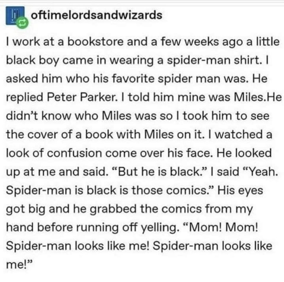 WholesomeMeme's tweet photo. Representation matters https://t.co/xDrTIQ0kyq
