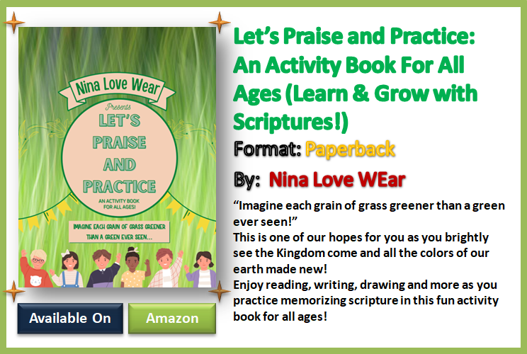 sidrakh84706229's tweet photo. 🧒👦👧🔖📚Let’s Praise and Practice: An Activity Book For All Ages (Learn & Grow with Scriptures!) #Paperback
By: Nina Love WEar
Available on Amazon
👇👇👇
https://t.co/zHAavnXjEB
#activitybook #childrenbok #amazonbook #paperbackbook #learningbook #practicebook https://t.co/nKitMf8Ot8