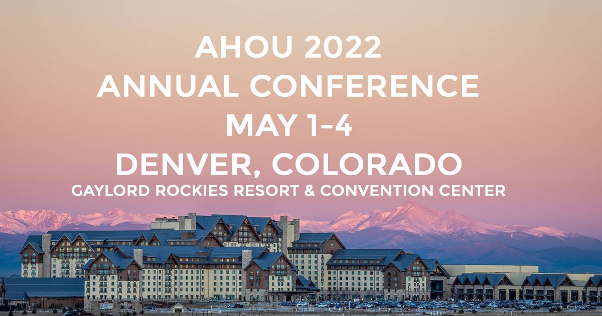 ahouorg's tweet photo. There is one week of Early Bird Rates Left. Pricing info on attached conference page link:  https://t.co/aH7vUfcI7s
Conference registration link: https://t.co/285fg5MOoP
#AHOUPROUD https://t.co/evGGqyF3rz