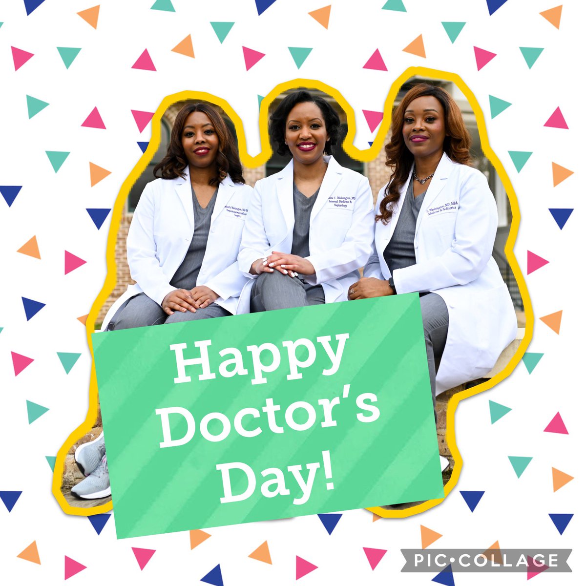 #HappyDoctorsDay from the Drs. Washington Podcast! 🤗 <a href="/drlbwashington/">LaTonya Washington, MD</a> @therealkwash <a href="/DrJTWashington/">Jasmine Washington, MD</a>