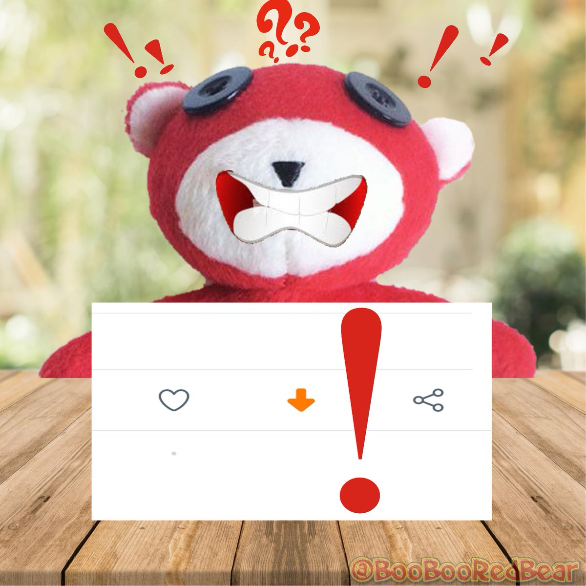BooBooRedBear's tweet photo. If you do the hitting of this you can't be undoing it! #FatPaws πΎπ
#TwitterBOOBOO https://t.co/VrnckAjJeZ