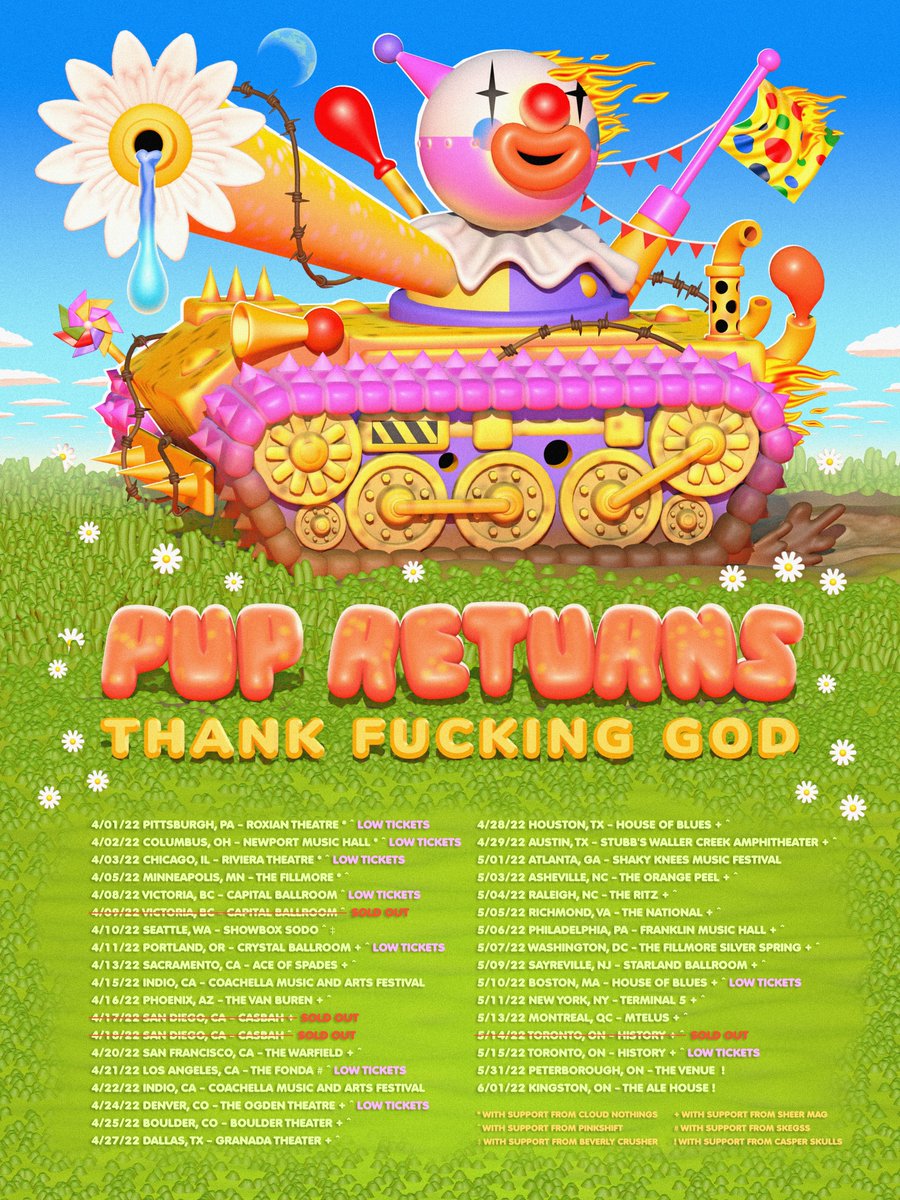 puptheband's tweet photo. USA TOUR STARTS IN 2 DAYS. We are finally ready to embark on our most glorious mission yet: Pittsburgh. One small step for pup, one giant leap for puptheband incorporated. https://t.co/byR0TZyrVi https://t.co/I2FeOo7sUA