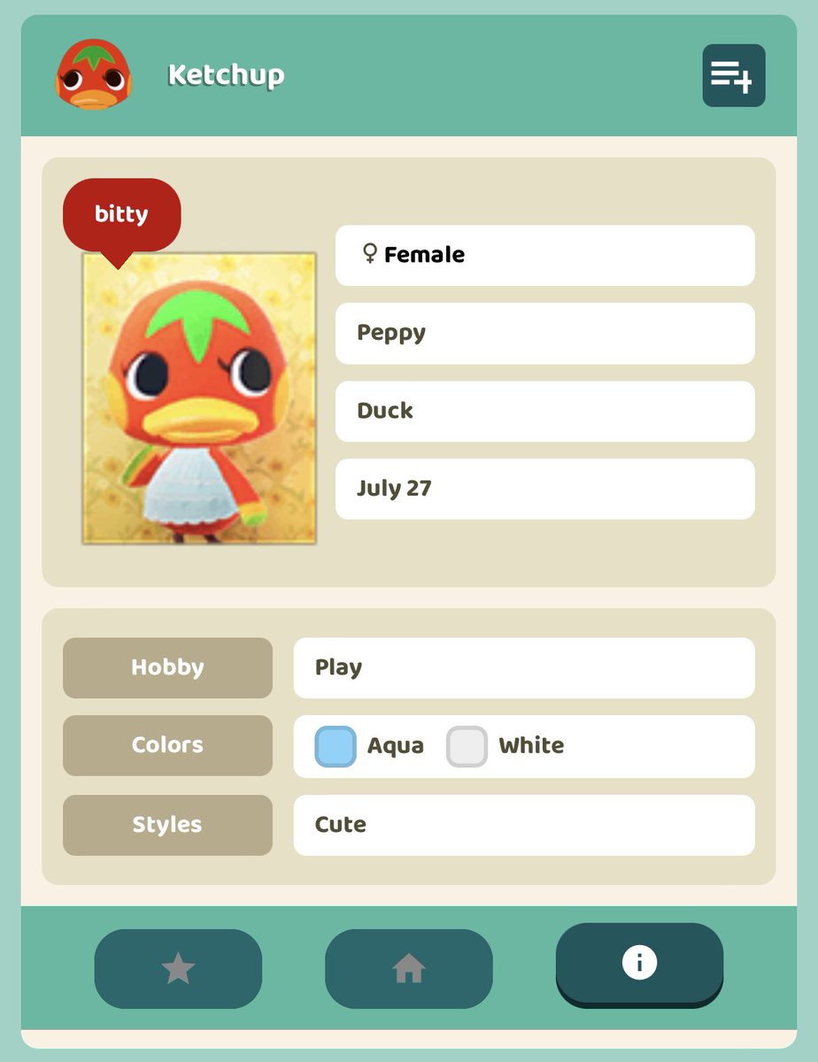 AradiaACNH's tweet photo. 03/28/2022: Ketchup has moved to Elmer’s Isle! #ACNH #AnimalCrossing https://t.co/cIXaiBK1sy