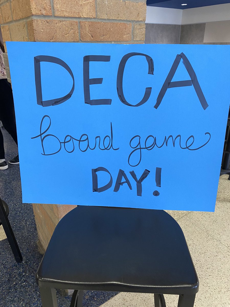 Join LHS DECA in the commons until 6 pm for fun and games!