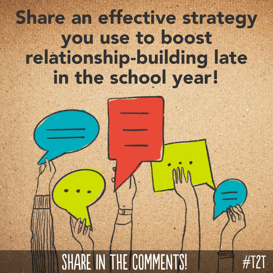 How might you build relationships with Ss this time of year? 

#TeacherTwitter #TeacherVoice #TeacherLeaders