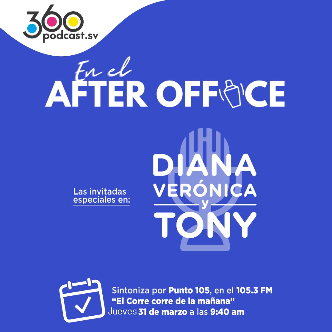 Mañana en <a href="/dianavytony/">Diana Verónica y Tony</a>, sintoniza la entrevista de las @Women4Biz_ anfitrionas de "En El After Office"🎙📱

¡Conoce todo lo nuevo que traen para ti, en esta segunda temporada del podcast lleno de bebidas, emociones, consejos, experiencias y sobre todo mucha información!
