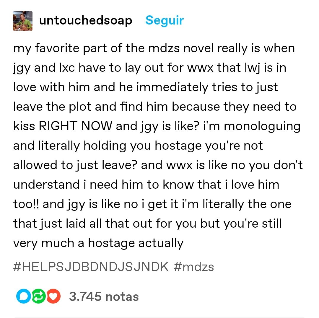 layzeal's tweet image. what&apos;s the best mdzs tumblr post ever made and why is it this one