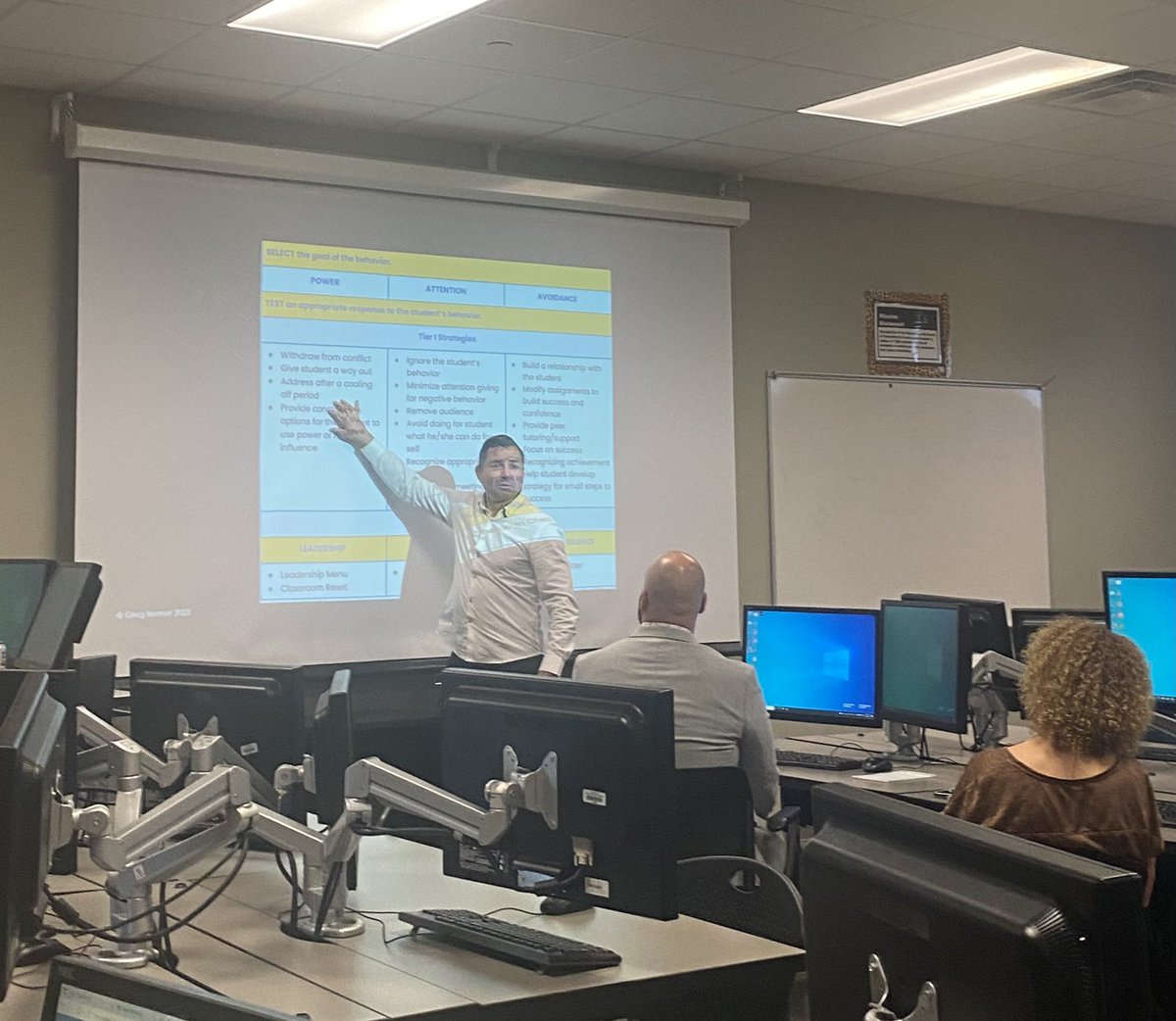 AngeeB's tweet photo. Privilege to have @GJBenner to deliver Social-Emotional Learning professional development @TCTATuscaloosa. Very useful strategies were shared w/our faculty. (SEL also goes hand-in-hand w/career development as it also hones employability traits and skills). #simulatedworkplace https://t.co/FFkznSCu7C