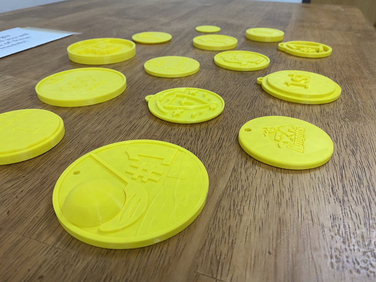 FrauTholen's tweet photo. Who wants to win these prestigious medals made by @SFBEngineering?? Be the best/smartest/fastest/raddest Advisory tomorrow and you’ll take home the hardware! Retweet this for 12,000 bonus points. (I’m kidding…or am I??) 
May the best team win tomorrow!! #BorgiaOlympics22 https://t.co/2LsMs9c6fB