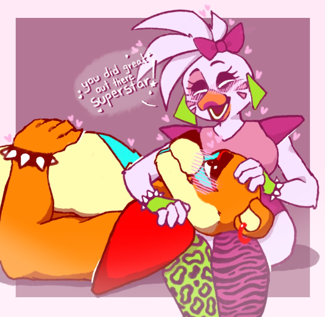 starz_n_tearz's tweet photo. GLAMROCK FREDDICA!! WOOOO ⚡️💖🎀
#FNAF #glamrockfreddy #GlamrockChica #fnafsb https://t.co/z9G13Hi0Gf