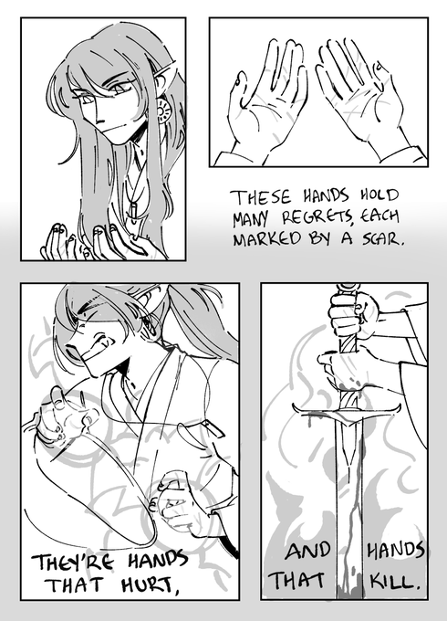 hands to hurt, hands to heal 