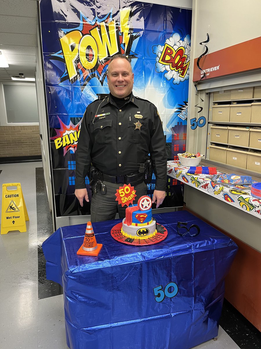 A little birthday celebration at the office today for Deputy Simek. Thanks for all you do!