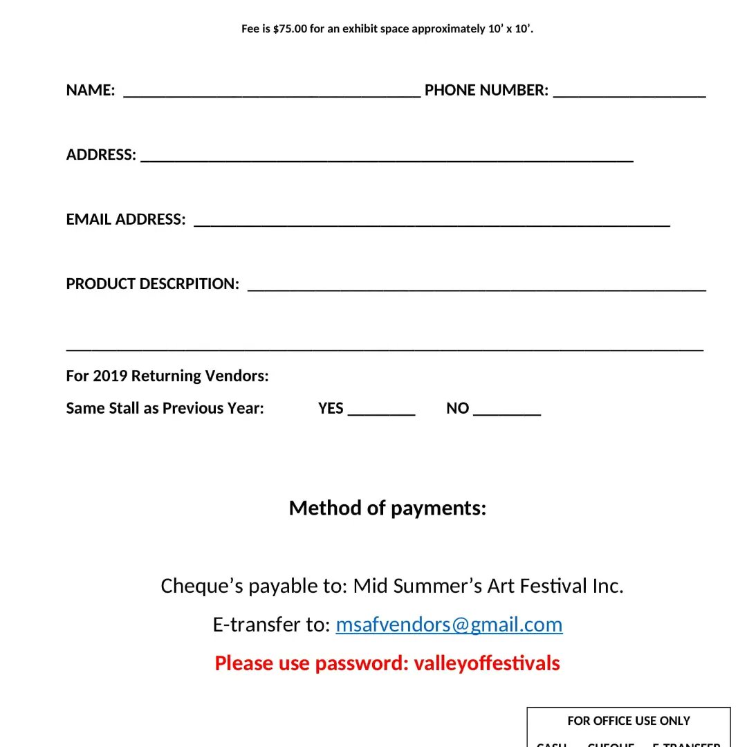 fortsummerarts's tweet photo. Vendor applications for #midsummersartfestival in #fortquappelle are now available. https://t.co/4ewMmZdXdx