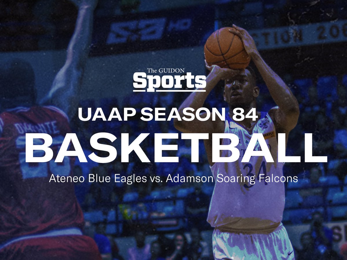 Ra_TheGUIDON's tweet image. Defending champions Ateneo Blue Eagles (2-0) look to build on their unblemished record as they go against the Adamson Soaring Falcons (1-1) on the third day of the UAAP Season 84 Men’s Basketball Tourney.
Follow me for live updates of the game!
#UAAPBasketball