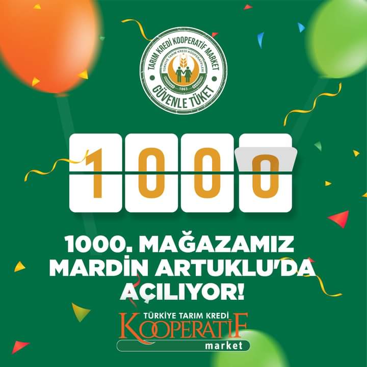 1000. Mağazamız Mardin Artuklu'da Açılıyor!
Güvenle tüketebileceğiniz yerli ve kaliteli ürünlerimizi ülkemizin her köşesinde sizlerle buluşturmanın gururunu yaşıyoruz.