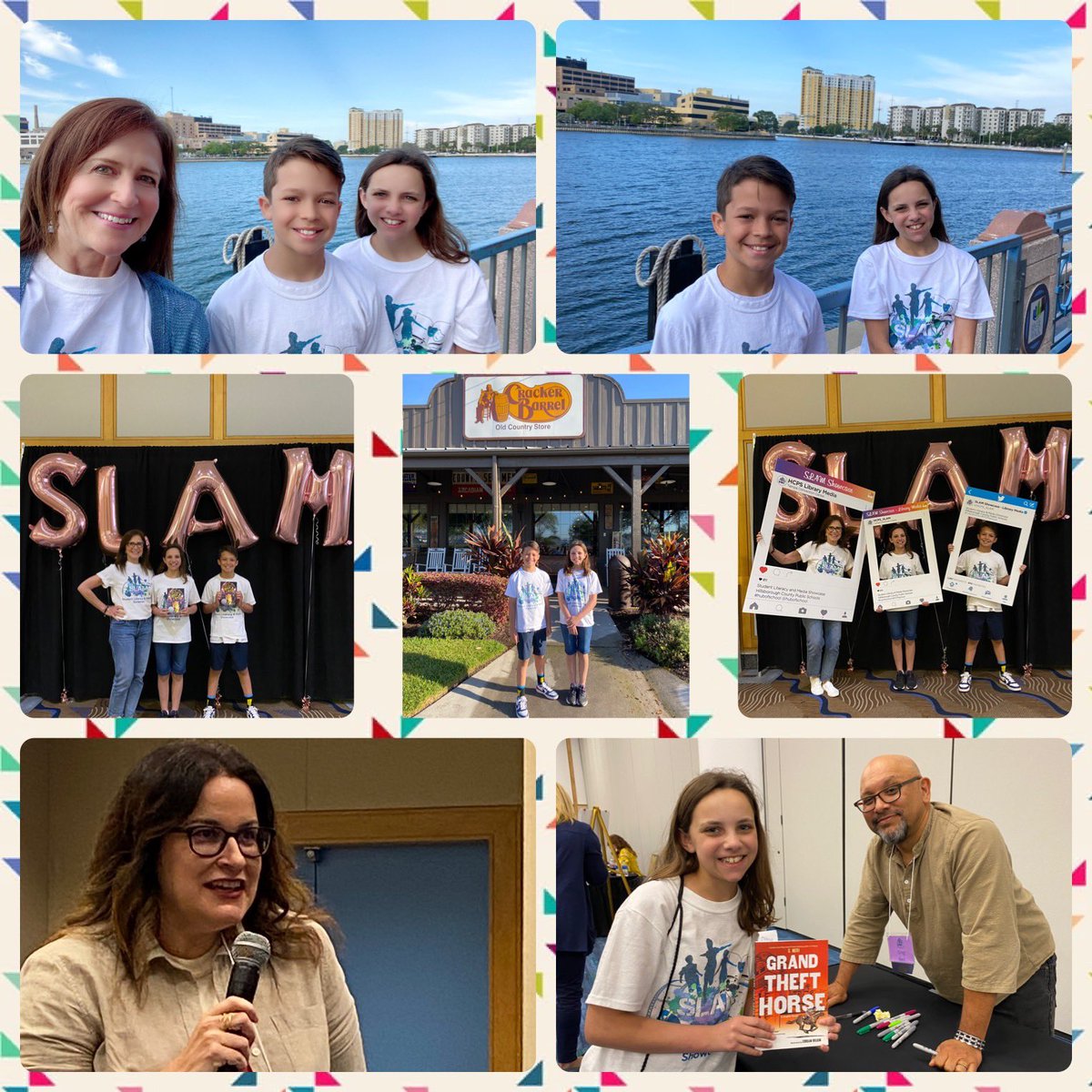 GoodmanBesece's tweet photo. Great to be back at SLAM 2022! Kids wore smiles all day! @Bryan_Bulldogs @hubofschool @HCPS_SLAM @HillsboroughSch @acuevaswrites @g_neri #creativity #writers #WhatIf https://t.co/aEY4bq5FcR
