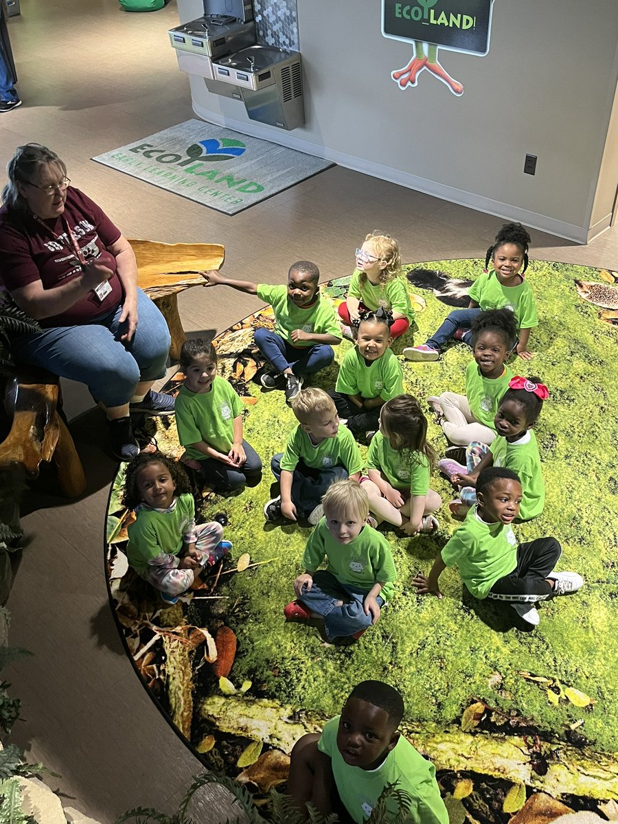 Region7EcoLand's tweet photo. Jefferson Head Start students braved the stormy ⛈ weather this morning to enjoy an EcoLand Experience.  They had fun exploring and investigating in our Wind, Solar ☀️, Farm to Table 🐄, Plants 🌱 &amp; Animals, Rock 🪨 , and Water 💦 interactive learning centers! @Region7ESC https://t.co/KY5kUxhERT