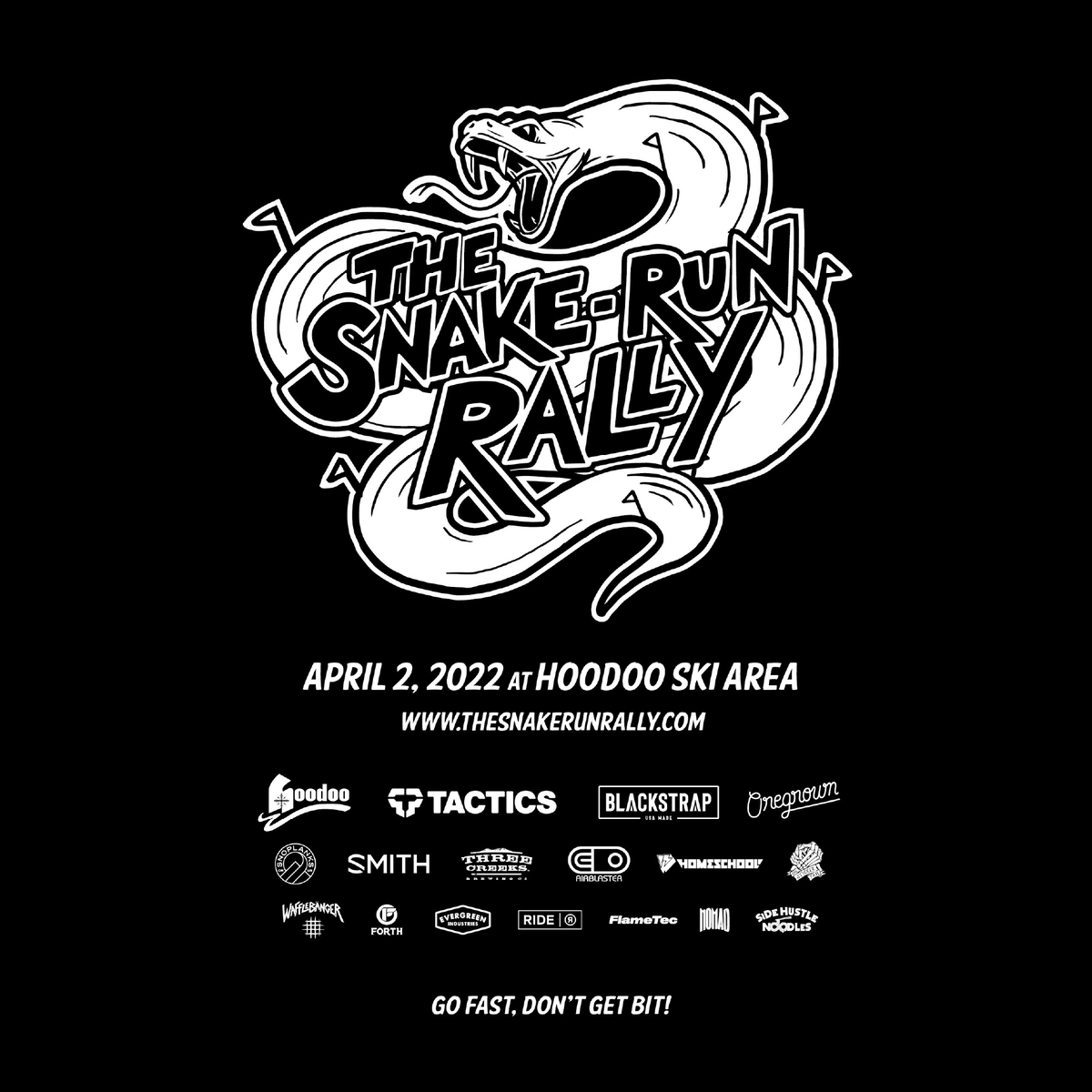 🐍 Tonight! Join us at <a href="/tactics/">Tactics</a> Bend for @the_snake_run_rally Bibs &amp; Brews kickoff party, 5:30-8pm 🍻. We'll also be pouring free samples at @skihoodoo this Saturday the 2nd during the race.

#ThreeCreeksBrewing #SnakeRunRally #TacticsBend #SkiHoodoo