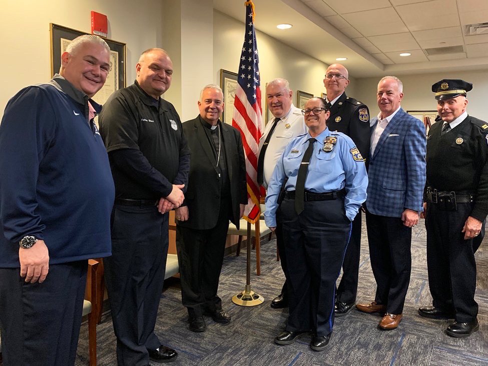 ArchbishopPerez's tweet photo. 1/7 I was blessed earlier today to have the opportunity to sit down with the board of the Michael the Archangel Ministry at the Fraternal Order of Police Lodge 5. https://t.co/QVZlTC8UUI