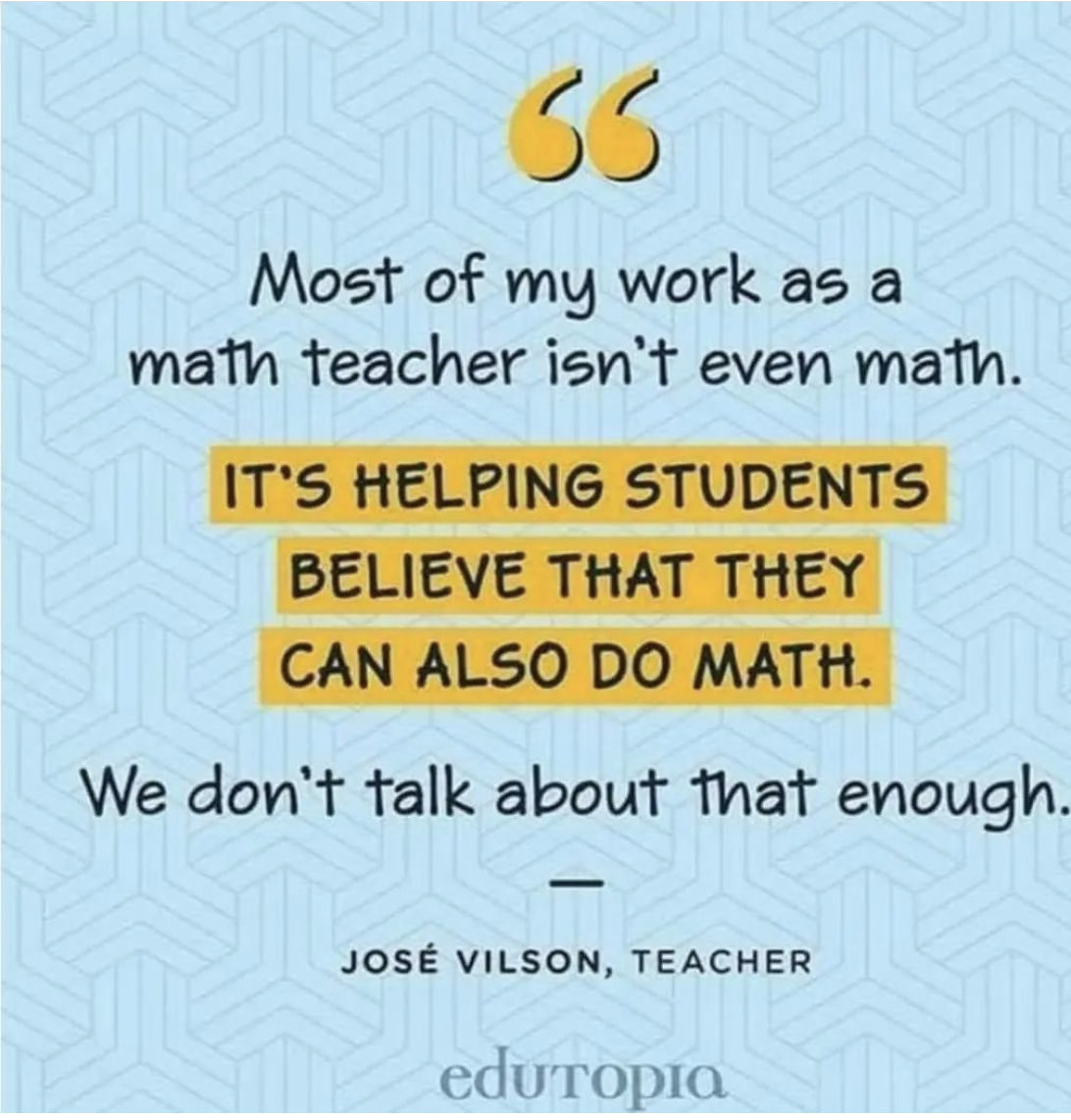 Building students’ confidence in math goes a long way in helping them be successful!
#EveryoneIsAMathPerson