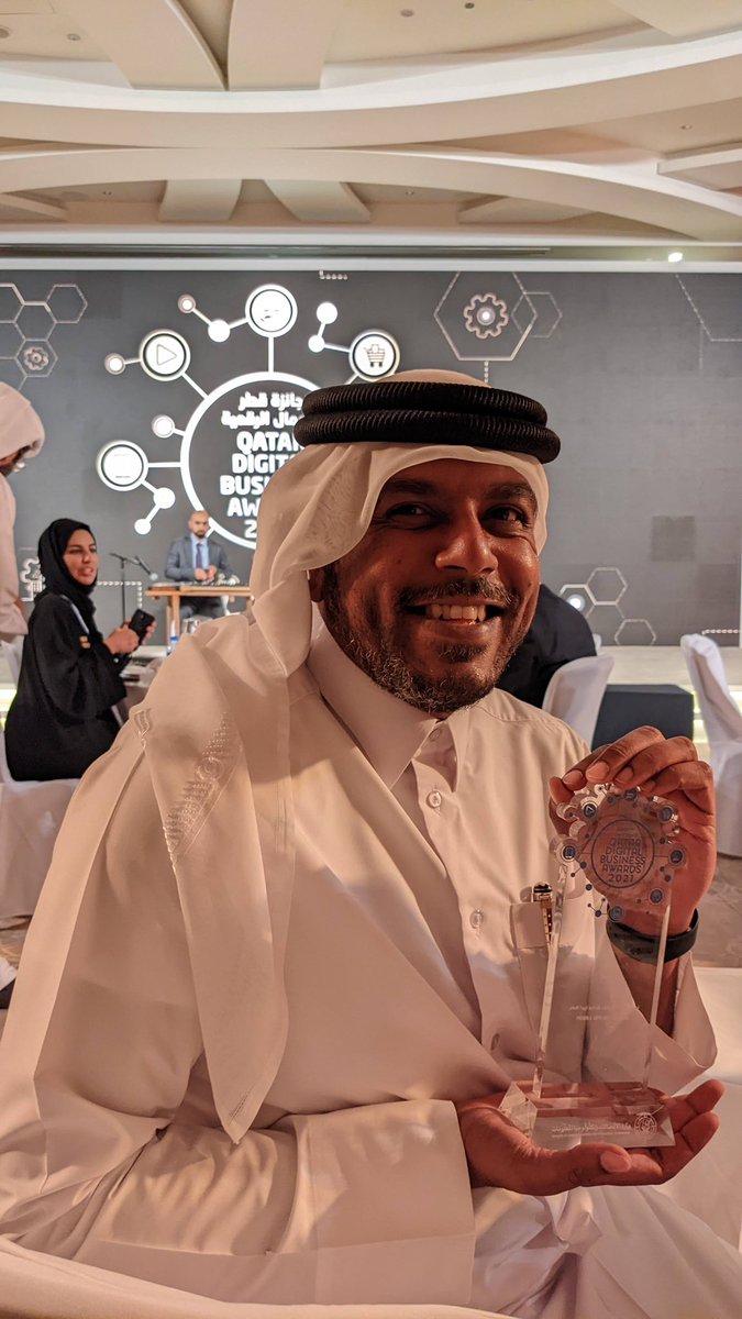 GetSajdah's tweet photo. Sajdah wins “Best Mobile App of the Year 2021” in Qatar Digital Business Awards Ceremony by @MCITQatar 

Thank you for this great honor and distinction, and may Allah accept our good deeds 🤲

#QatarDigitalBusinessAwards https://t.co/DCZg9nK7Pf