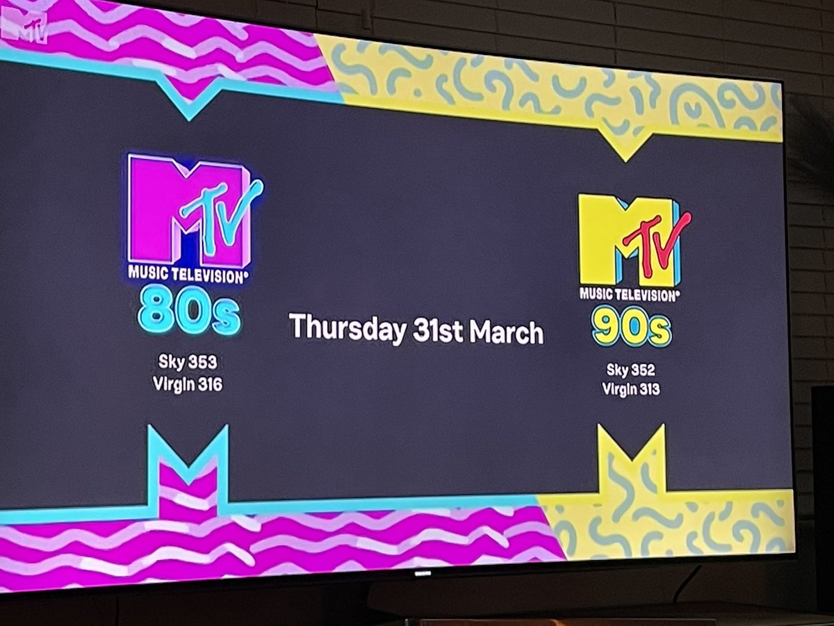 StevenKelly82's tweet photo. Oohh 352 may well be my new favourite channel from tomorrow. @MTVUK #90sRule https://t.co/oW8PAFJRie