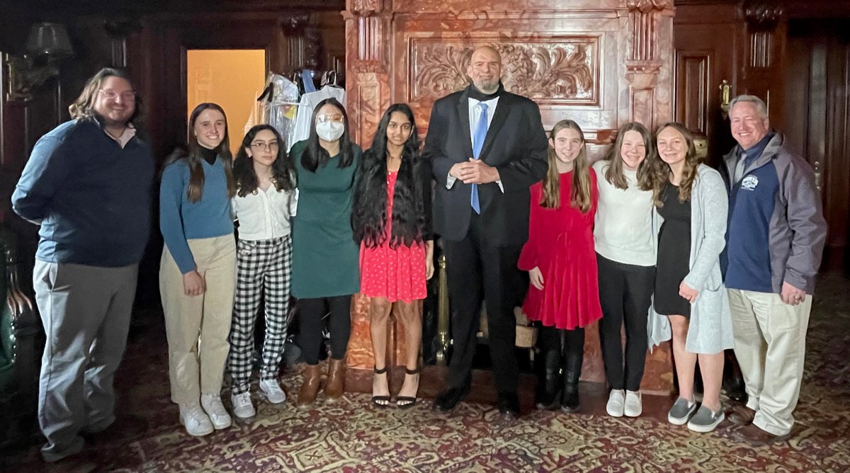 FettermanLt's tweet photo. The Hershey Kiss Committee from Council Rock in Bucks Co. was in the Capitol today to advocate for something we can all get behind: chocolate. 
These students authored a bill to make Hershey's Kisses the official candy of the Commonwealth of Pennsylvania. No need to twist my arm. https://t.co/zy7Lczbw1Z