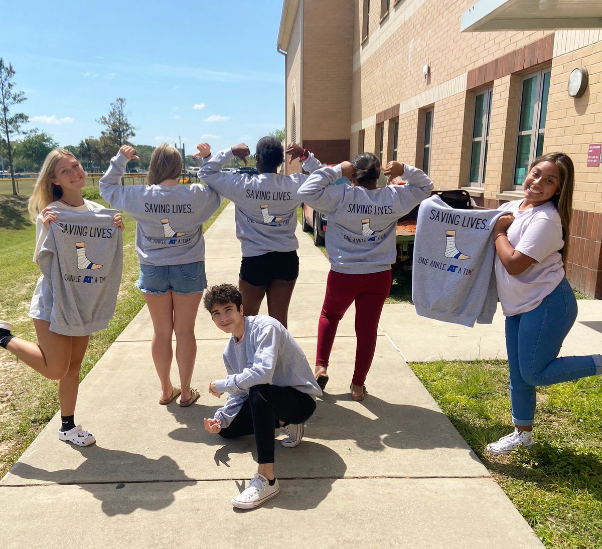 Ending National Athletic Training Month with some new gear! We've had a fun-filled month celebrating the profession of athletic training! Thank you to all the athletic trainers out there 🤗 💙 <a href="/Mainlandhigh/">Mainland High School</a> <a href="/HilarieBlum/">Hilarie Blum</a> <a href="/mmfraine/">Missy Fraine</a> <a href="/cte_mainland/">Mainland CTE</a> <a href="/amylblowers/">Dr. Amy Blowers</a> <a href="/ATAF83/">ATAF</a> <a href="/NATA1950/">NATA</a>