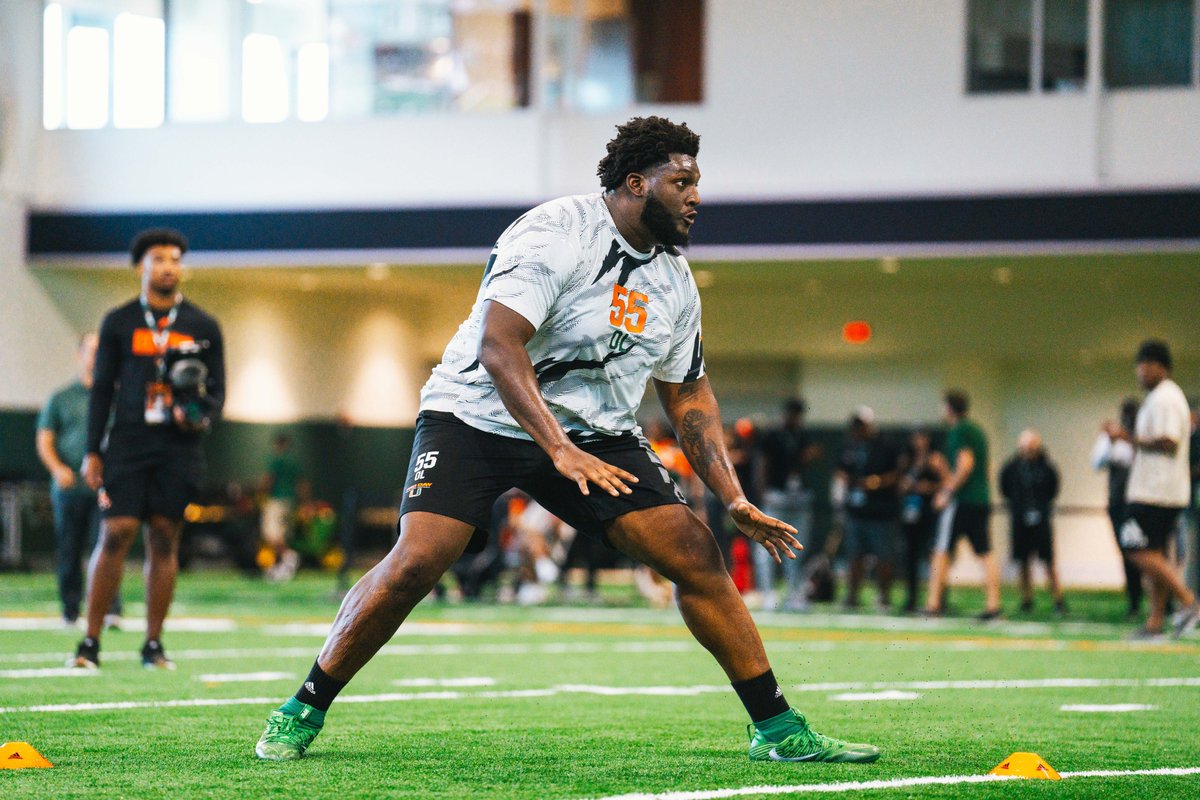 CanesFootball's tweet photo. Big men put in work today! 

@dreday_17 | @Navaughn55 | @Jwill62_ | @ford__9 https://t.co/3Hwc5SVK0v