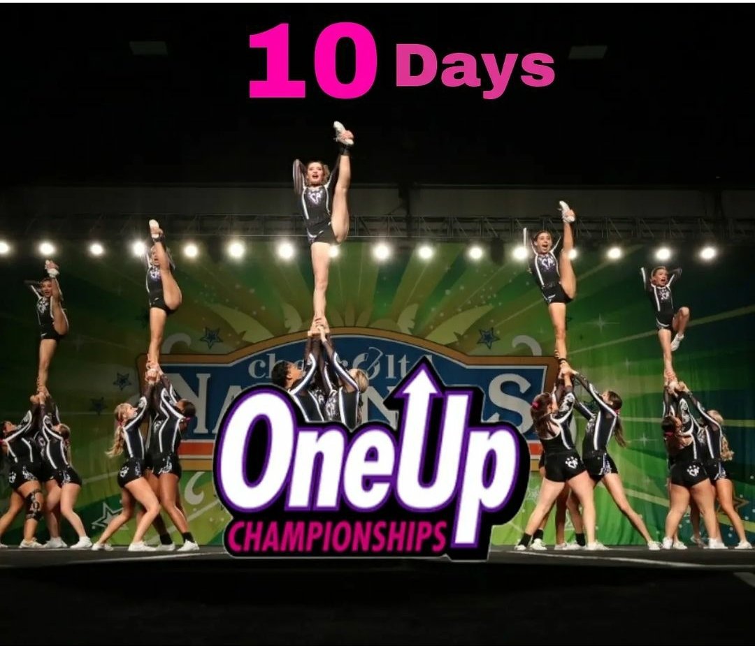 CA_LadyProdigy's tweet photo. It's #teampractice Wednesday!
Only 4οΈβ£ practices and 1οΈβ£0οΈβ£ days until we hit the stage at @TweetOneUp! We CAn't wait!
#ladyprodigy #domin8
#oneupchampionships https://t.co/vfCKz4O1aX
