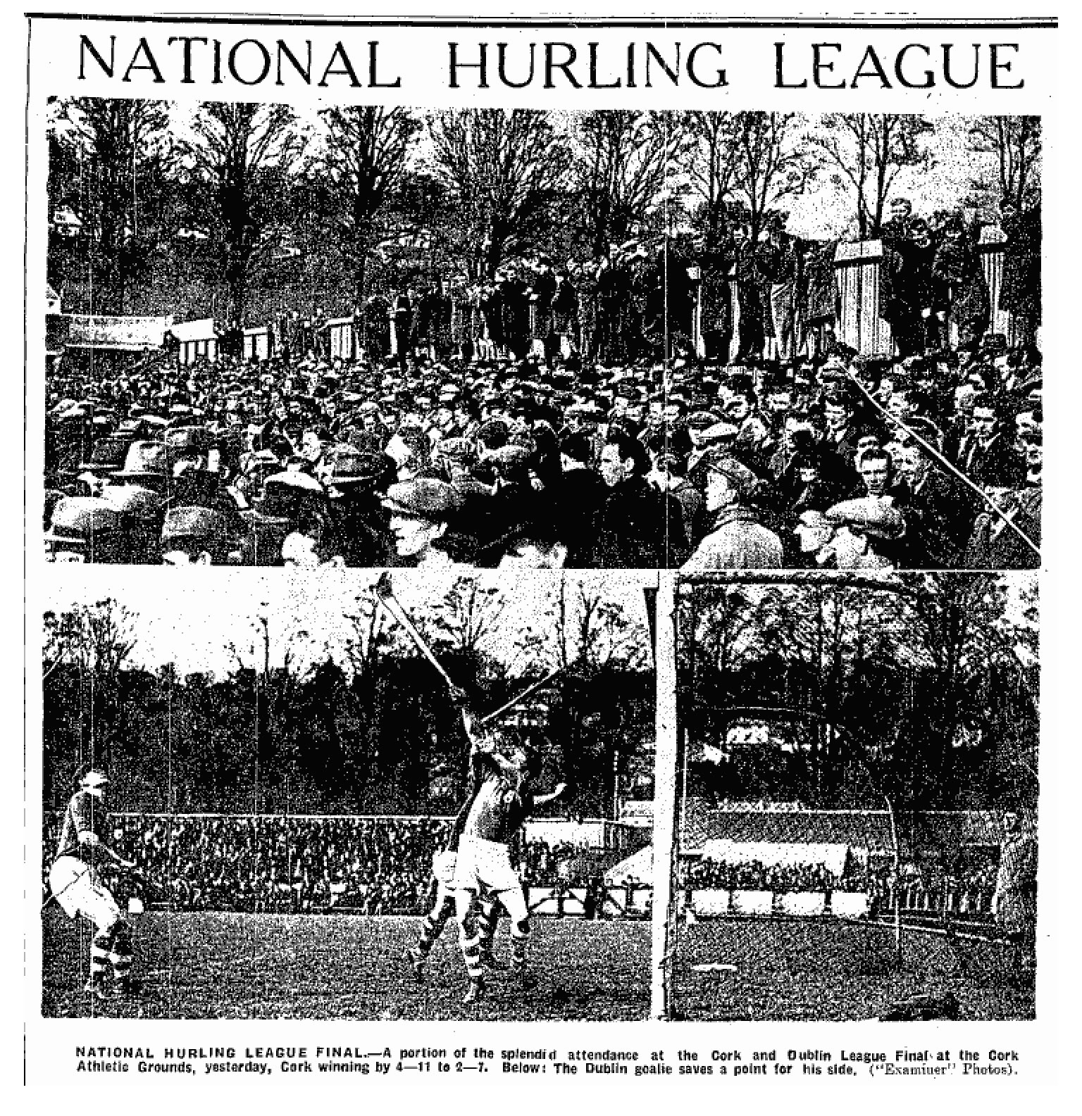 Cork Hurling History on Twitter "The halftime score line was
