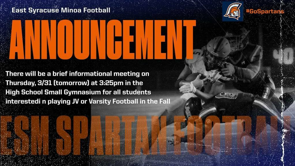 ESMSpartans's tweet photo. 🏈 #GoSpartans https://t.co/MVGddpyNiS