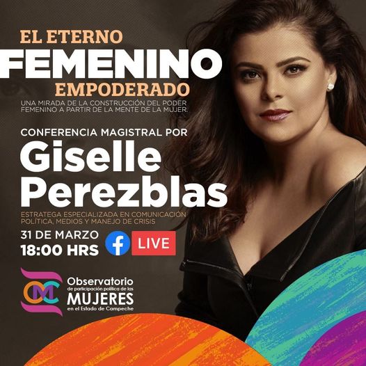IEECampeche's tweet photo. El @Oppmujerescamp invita a seguir el día de mañana a las ⏰ 18:00 horas, la Conferencia Magistral "El Eterno Femenino Empoderado".
#TranmisiónEnVivo por FBLive del #OPPMC. https://t.co/wLbV5yxLVQ