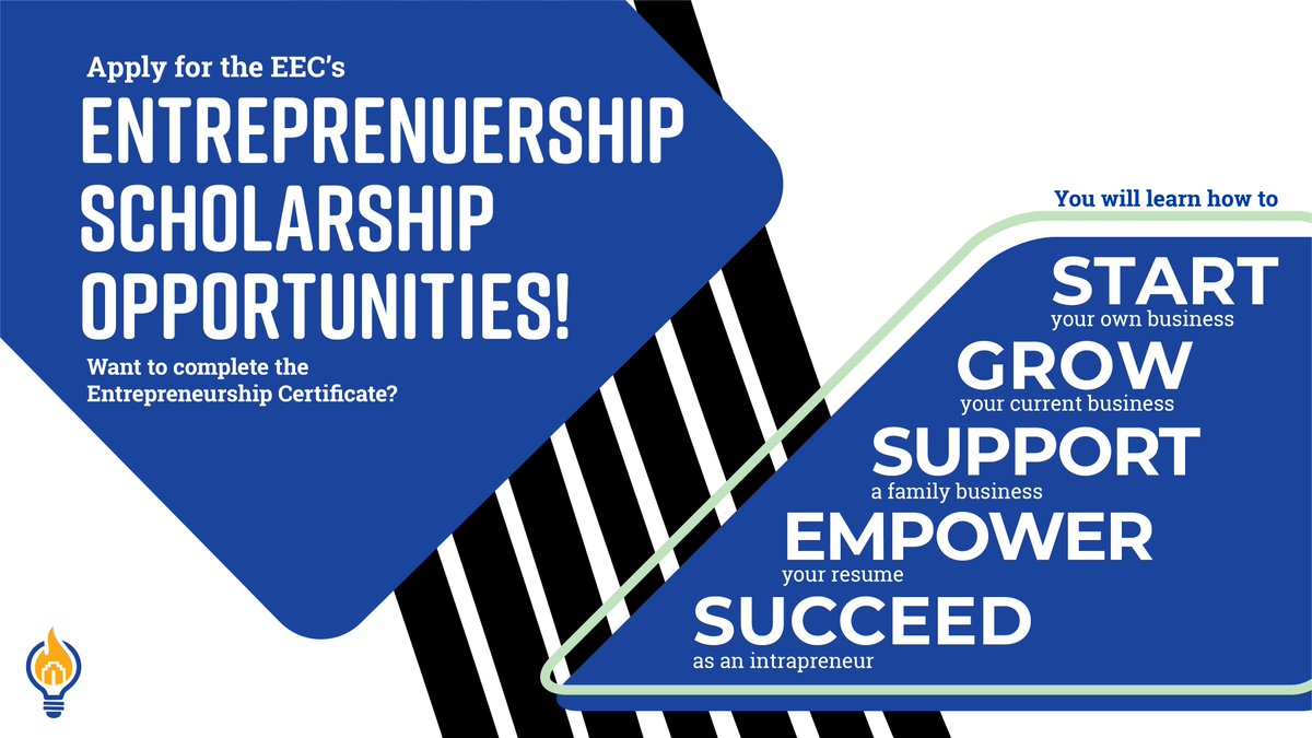 eecatpvcc's tweet photo. Are you planning to launch a start-up venture? Are you planning to scale up your small business? The Entrepreneurial Studies Level I Certificate Program at the EEC will guide you to start &amp; build a business that is sustainable &amp; profitable. You need to complete only 4 courses... https://t.co/YHMciR7X39