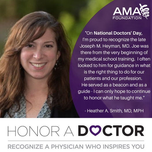 Today is National Doctors' Day! Join me in recognizing an outstanding physician in your life. When you donate at amafoundation.org/doctorsdaydona…, the Foundation will send a personalized letter to your honoree informing them of your appreciation. 
#DoctorsDay #HonorADoctor #gratitude