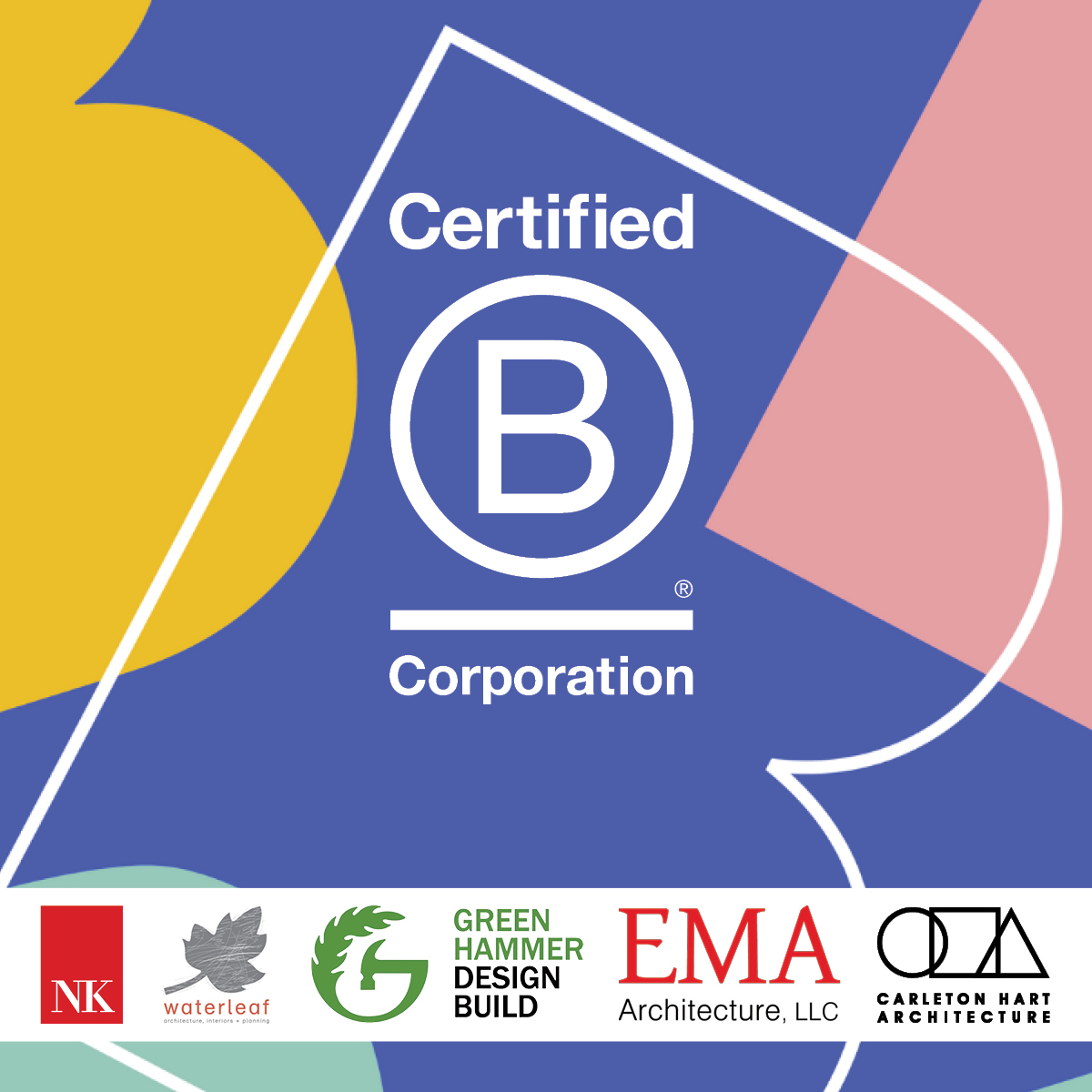 Happy #BCorpMonth from your local architecture and building community here in Portland! Cheers to our #BCorp colleagues: <a href="/WaterleafArch/">Waterleaf Architecture</a> <a href="/GreenHammerInc/">Green Hammer</a> <a href="/EMAarchitecture/">EMA architecture</a> @Carleton_Hart
