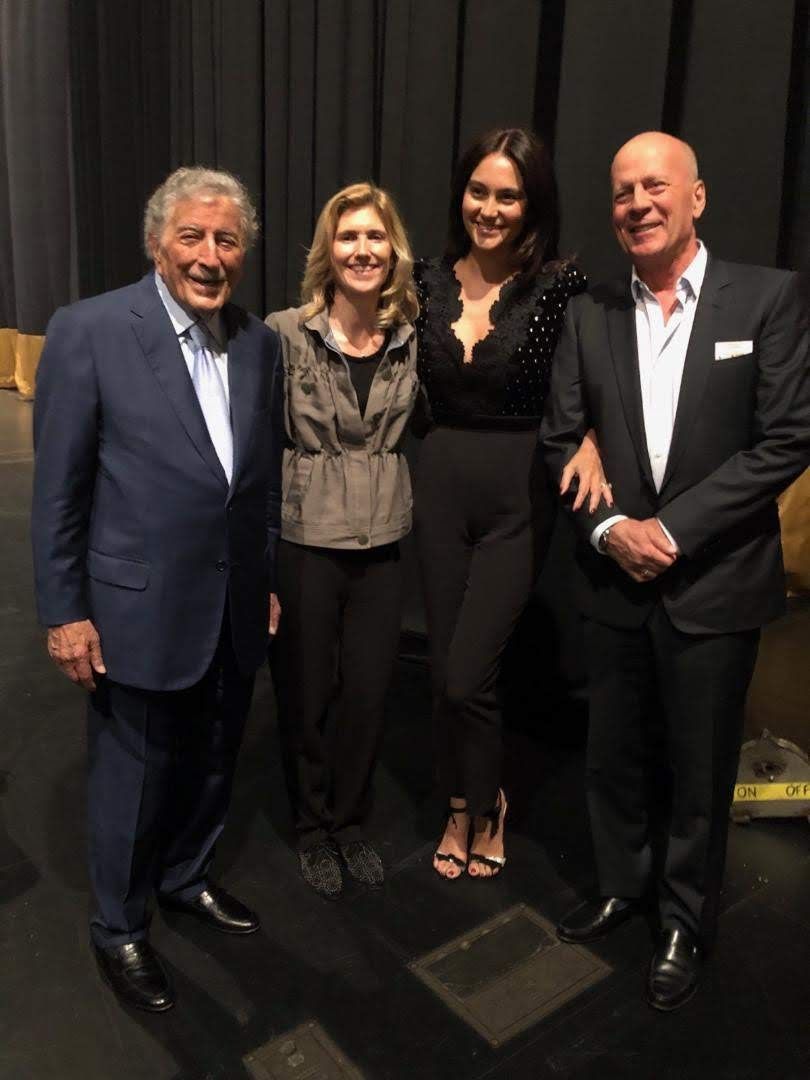 itstonybennett's tweet photo. Bruce, I have so appreciated you coming to so many of my shows over the years and you are a dear friend.  Susan and I are sending our love and good thoughts to you, Emma and the Willis family at this time. https://t.co/i3UdmATqor