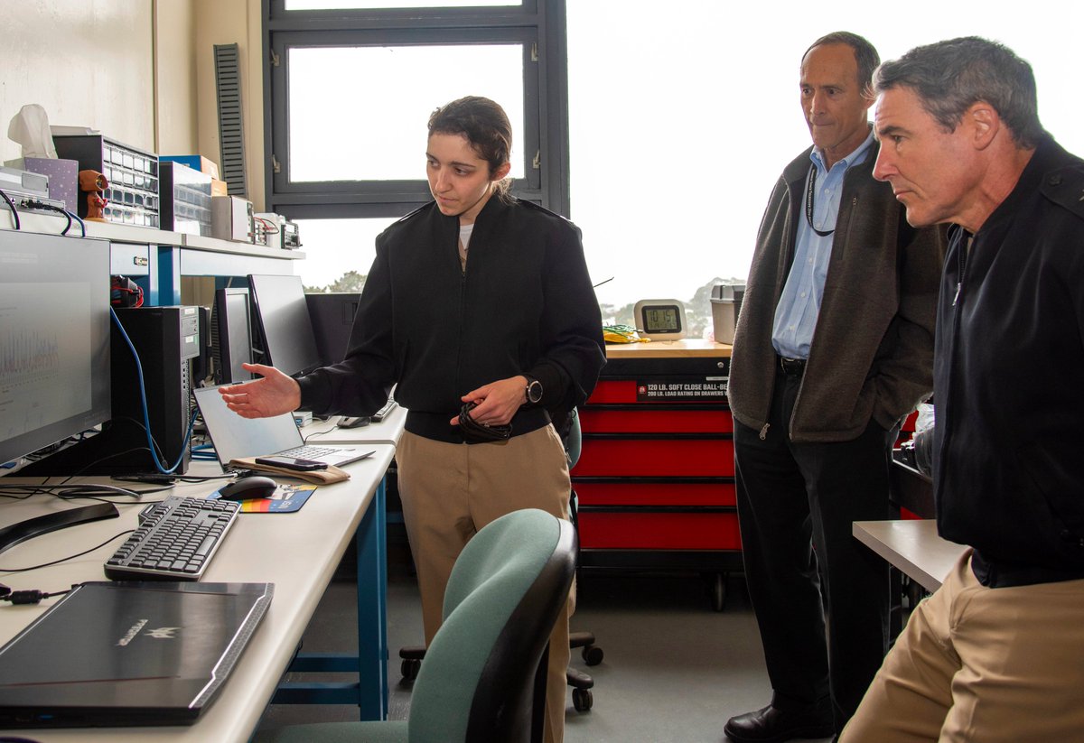 NPS_Monterey's tweet photo. Great visit with @USPacificFleet Deputy Commander and #NPSalumnus RADM Blake Converse discussing #cyber, #space, USW and how the new Nimitz Research Group can help address #PACFLT issues.
More ➡️ https://t.co/qTyjzs7I9H
#Partnerships #USNavy #NPS #NavalPostgraduateSchool https://t.co/Zac2EXSg5e
