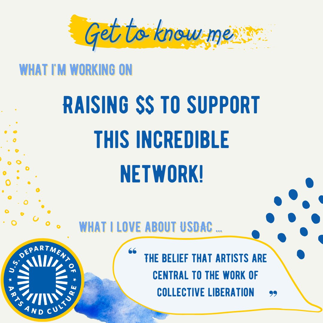 This week we are introducing Kelly Baker, Fundraising Strategist! Get to know the USDAC Team every Wednesday 🌟