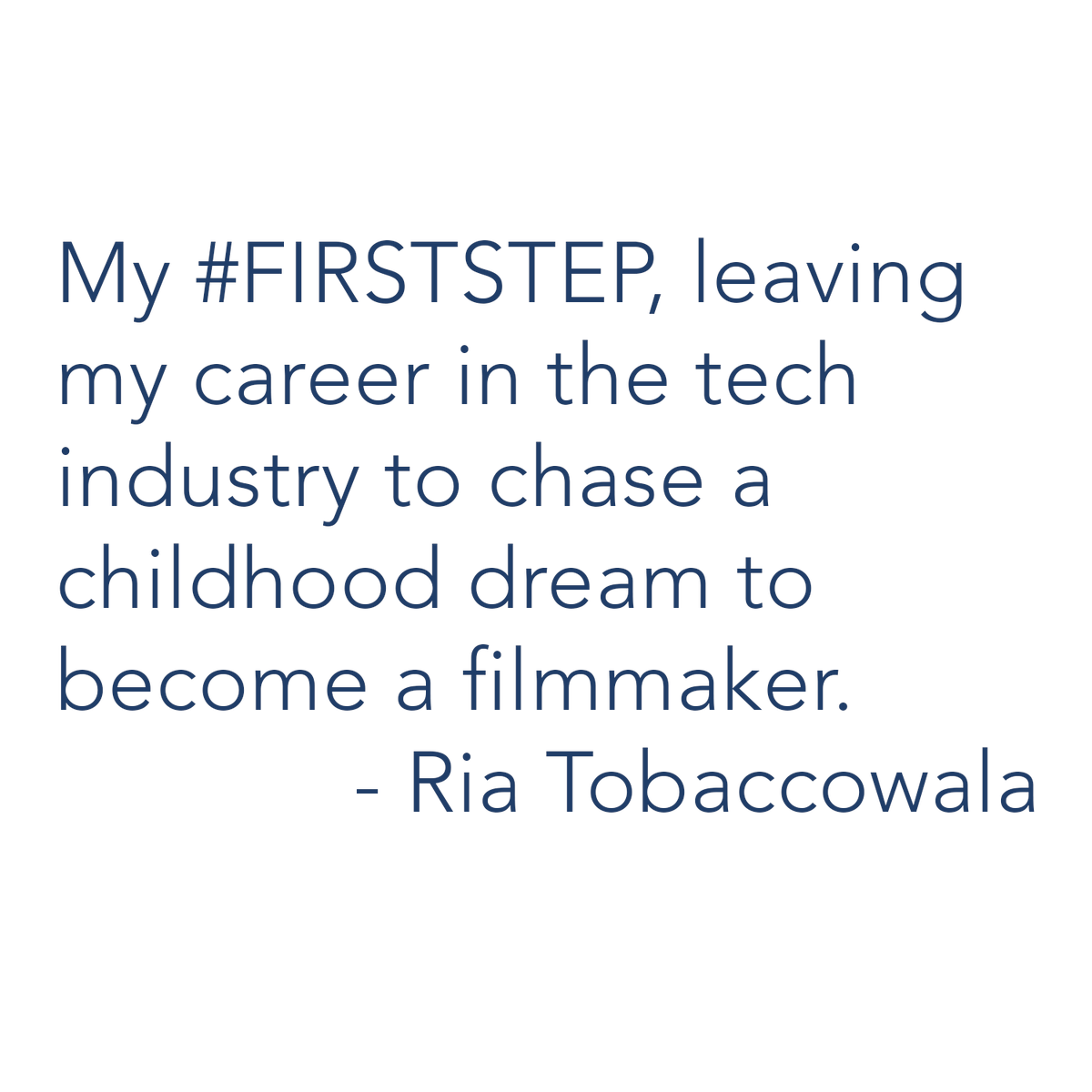 thousandmilespr's tweet photo. Ria Tobaccowala shares some of her #firststeps as a filmmaker. Ria's film SHADOWS premiered at @tribeca and is streaming on @hbomax. She's also written an essay published by @nymag. Ria's the program lead for the @thousandmilesproject. @riatobaccowala https://t.co/0lCeevfJBX
