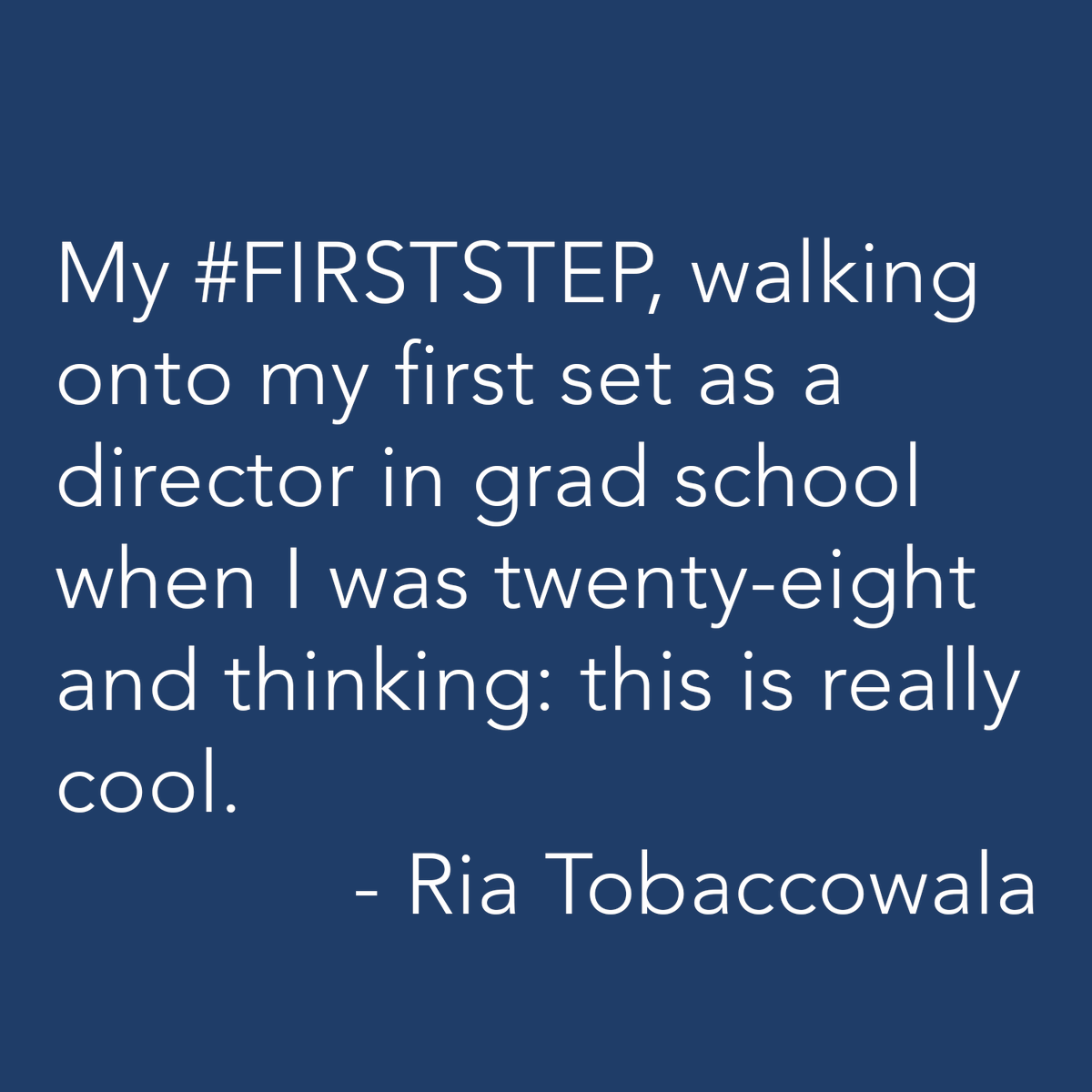 thousandmilespr's tweet photo. Ria Tobaccowala shares some of her #firststeps as a filmmaker. Ria's film SHADOWS premiered at @tribeca and is streaming on @hbomax. She's also written an essay published by @nymag. Ria's the program lead for the @thousandmilesproject. @riatobaccowala https://t.co/0lCeevfJBX