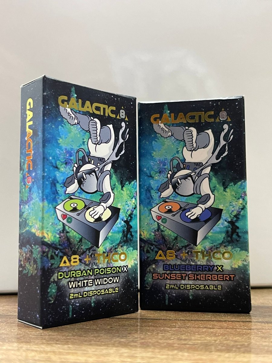 galacticdelta8's tweet photo. New and coming very soon! These packages look GREAT! #galactic8 #thco #delta8 #blends #terpenes #disposables https://t.co/wiJ0tH3tcV